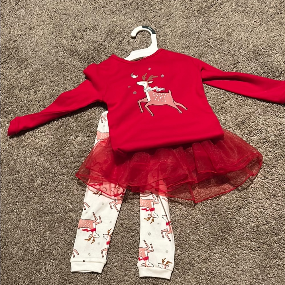 Red Reindeer Tutu Outfit
